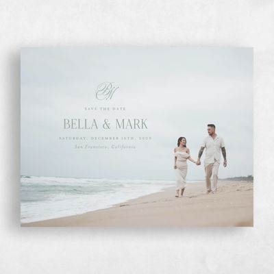 Sage, Green Wedding Save the Date - Kennedy Photo