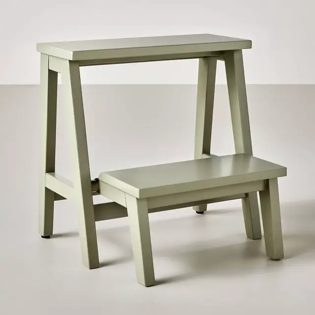 Wood Kitchen Step Stool Sage Green - Hearth & Hand™ with Magnolia