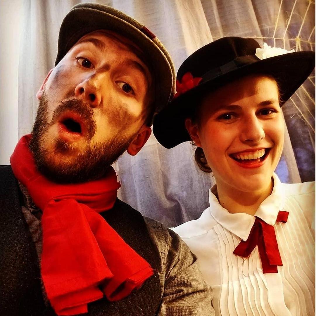 Mary Poppins and Burt! Halloween 2016.