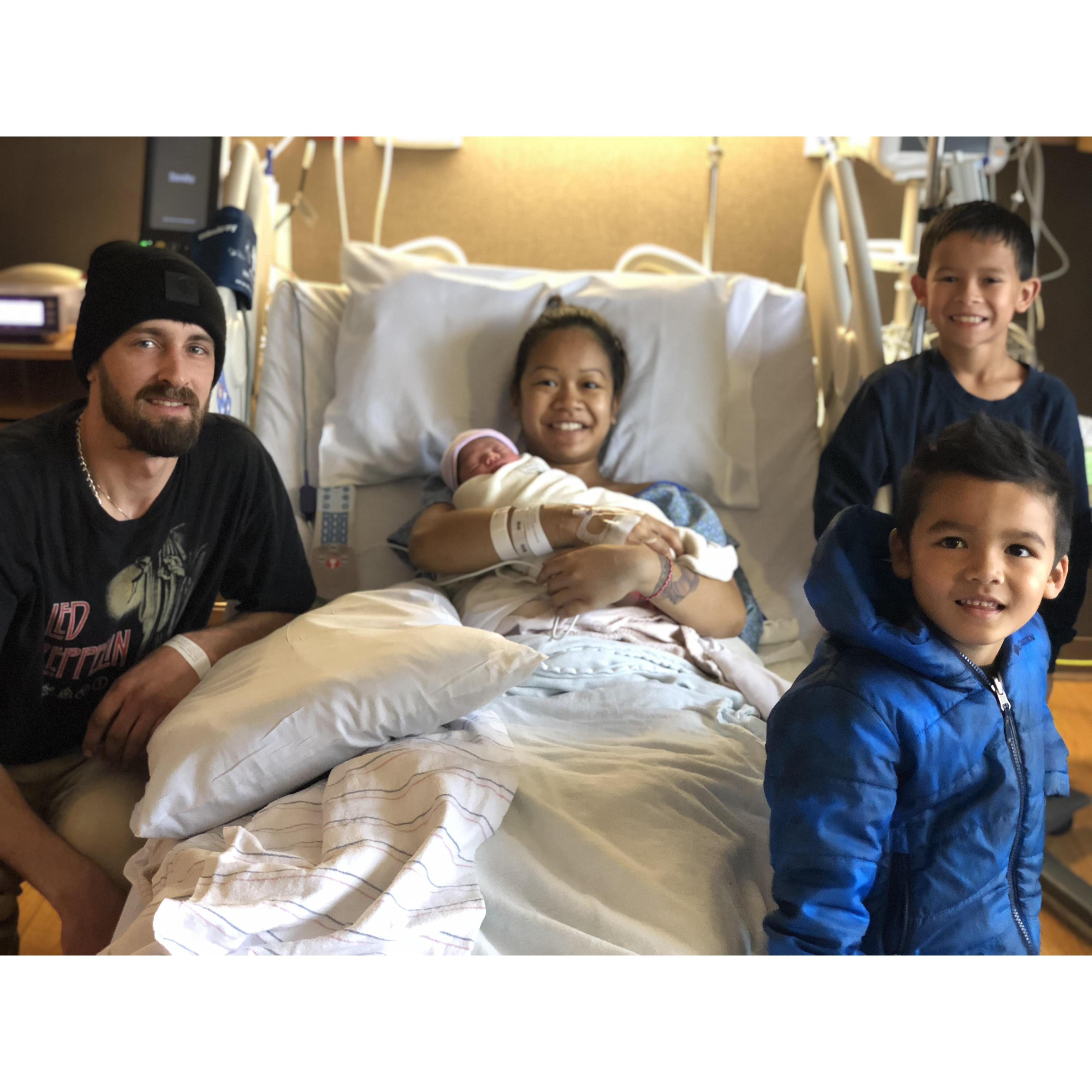Our daughter was born! 
2018