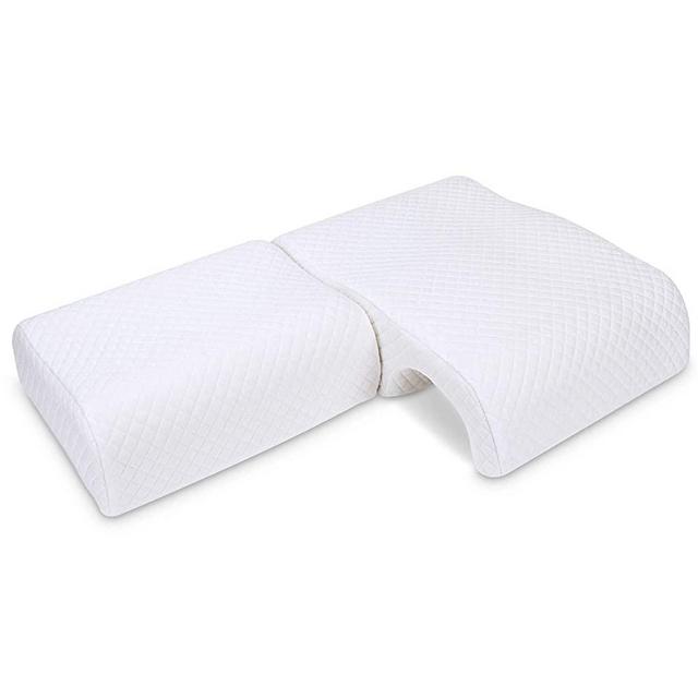 HOMCA Memory Foam Pillow for Couples - Adjustable Cuddle Pillow Anti Pressure Arm Pillow for Back Side Sleepers