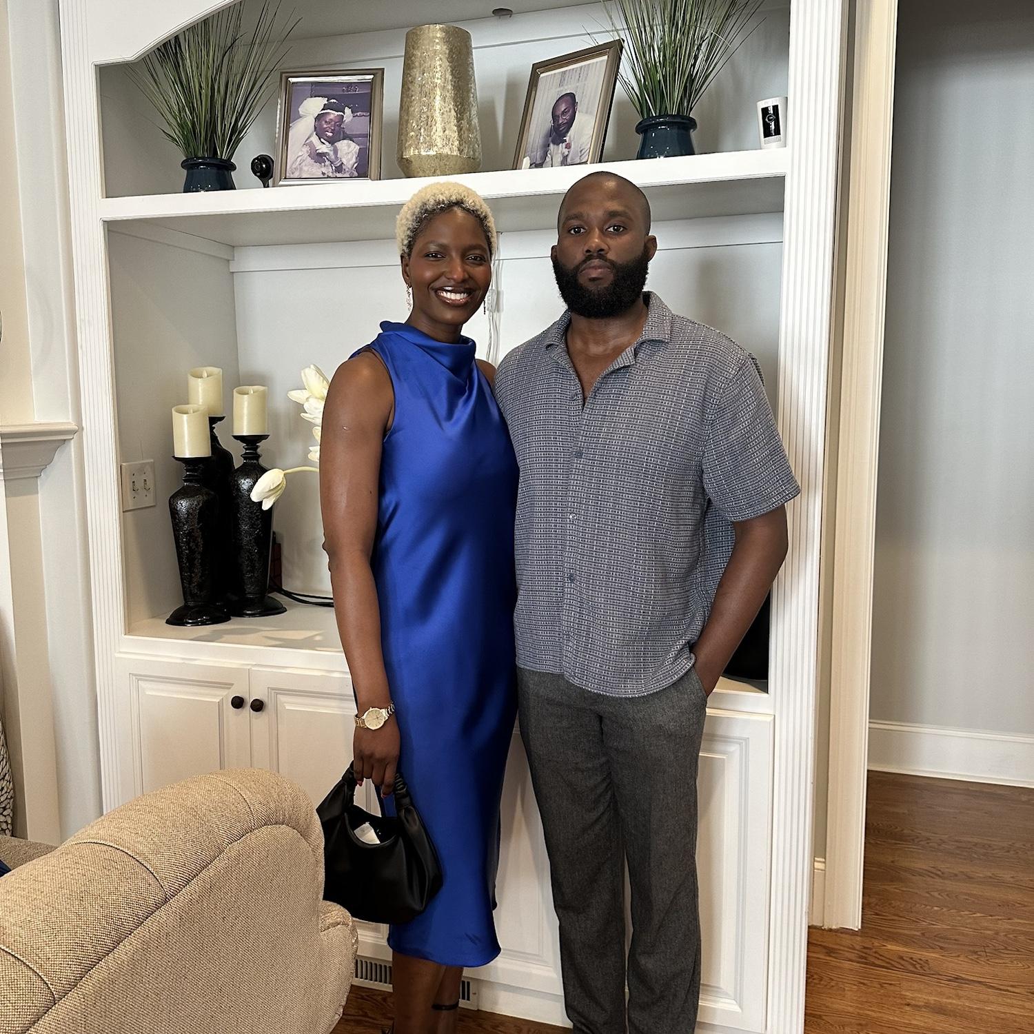 Us before attending Terrell and Danika’s wedding last summer.