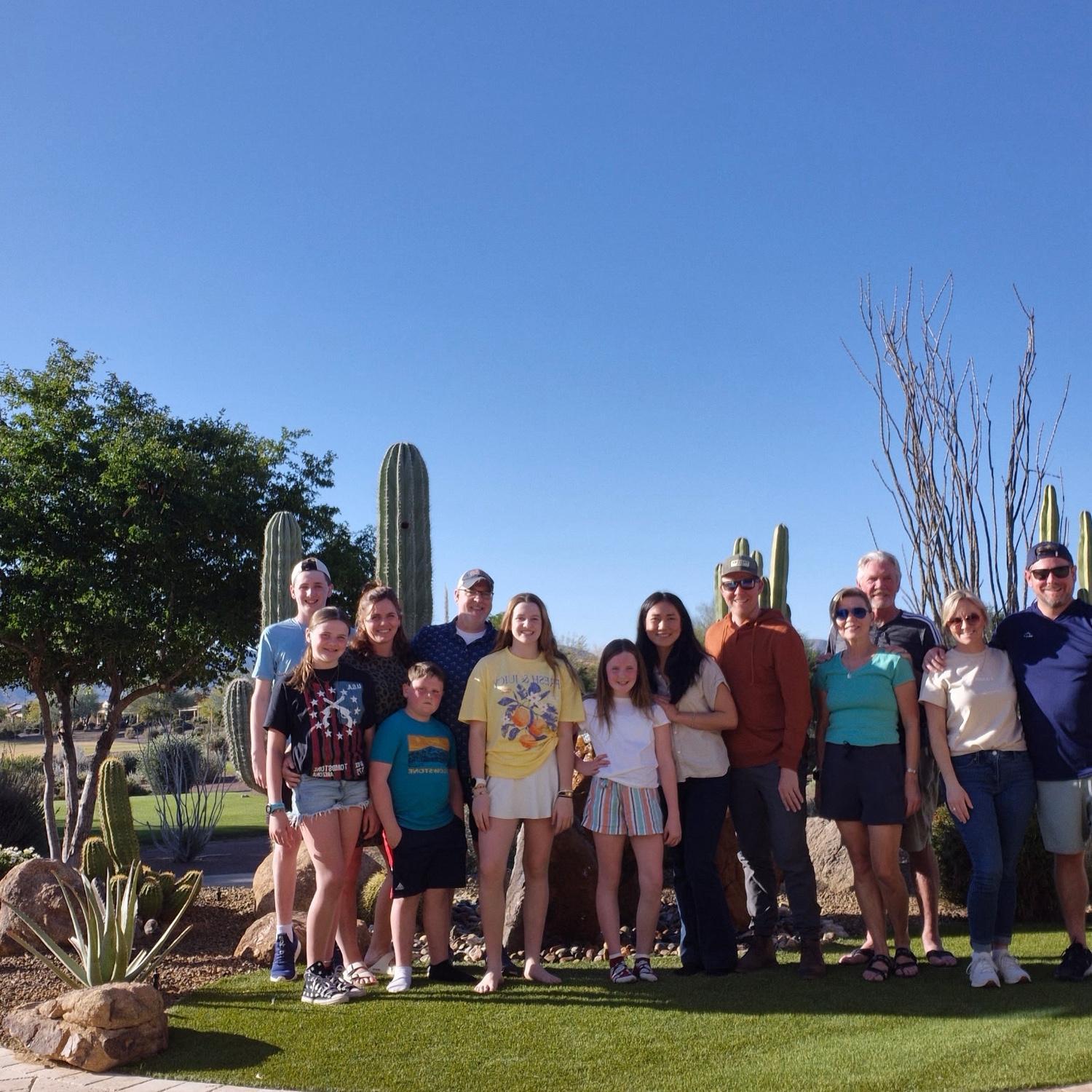 Eric's family in Arizona