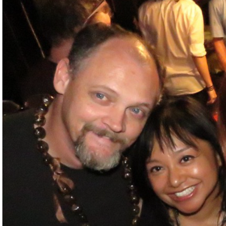 Our first photo together after one of Jason's gigs