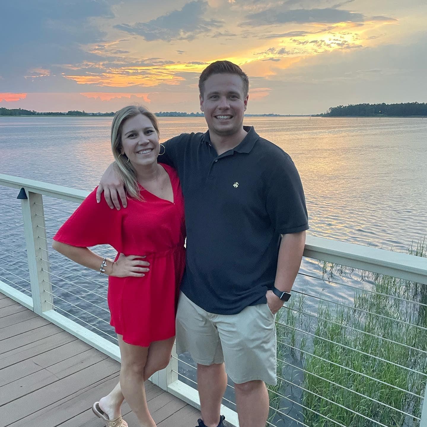 Celebrating 4th of July with a beautiful Carolina sunset.