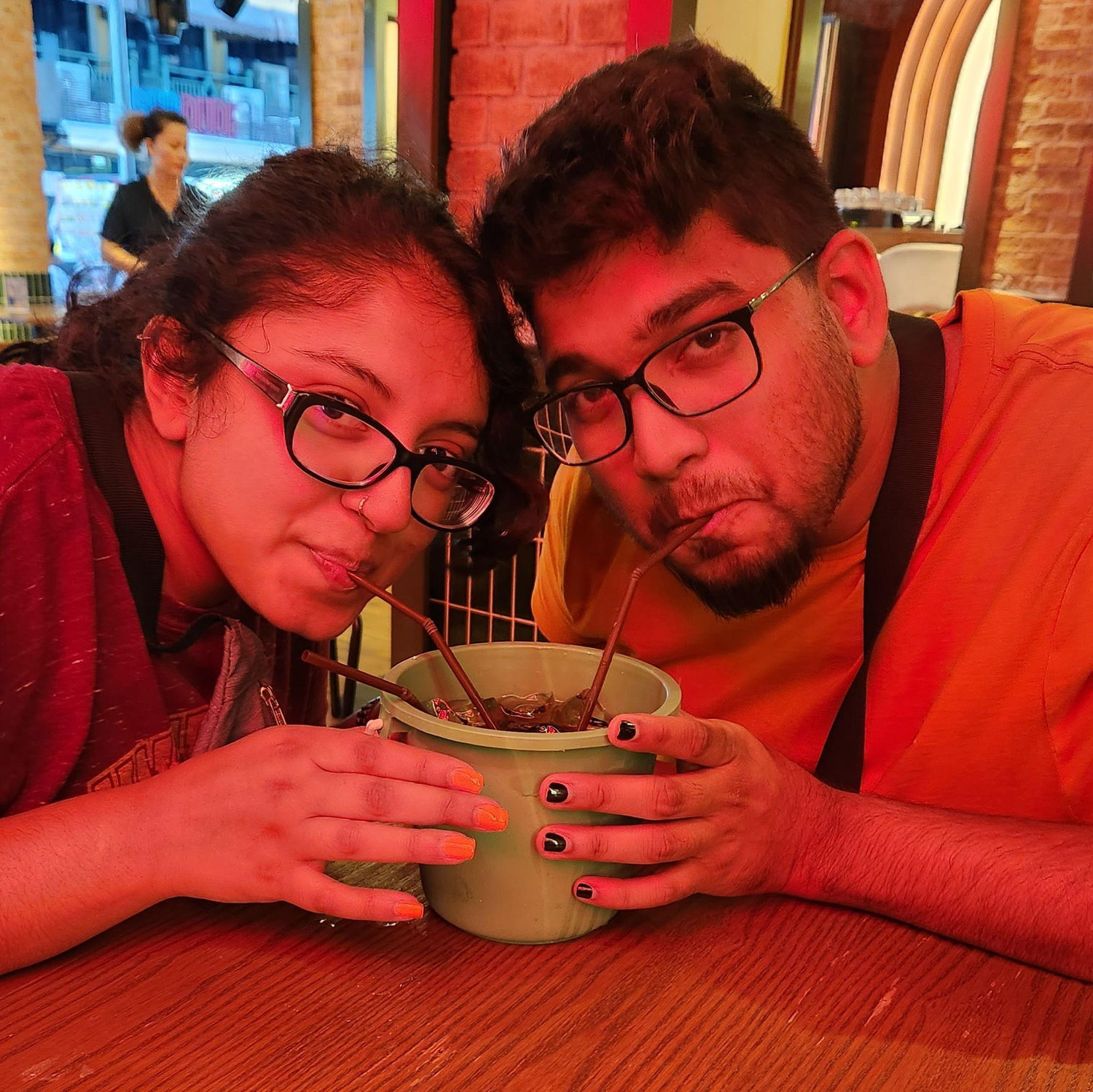 Micah's birthday in Bangkok.. can you guess what's in the bucket?