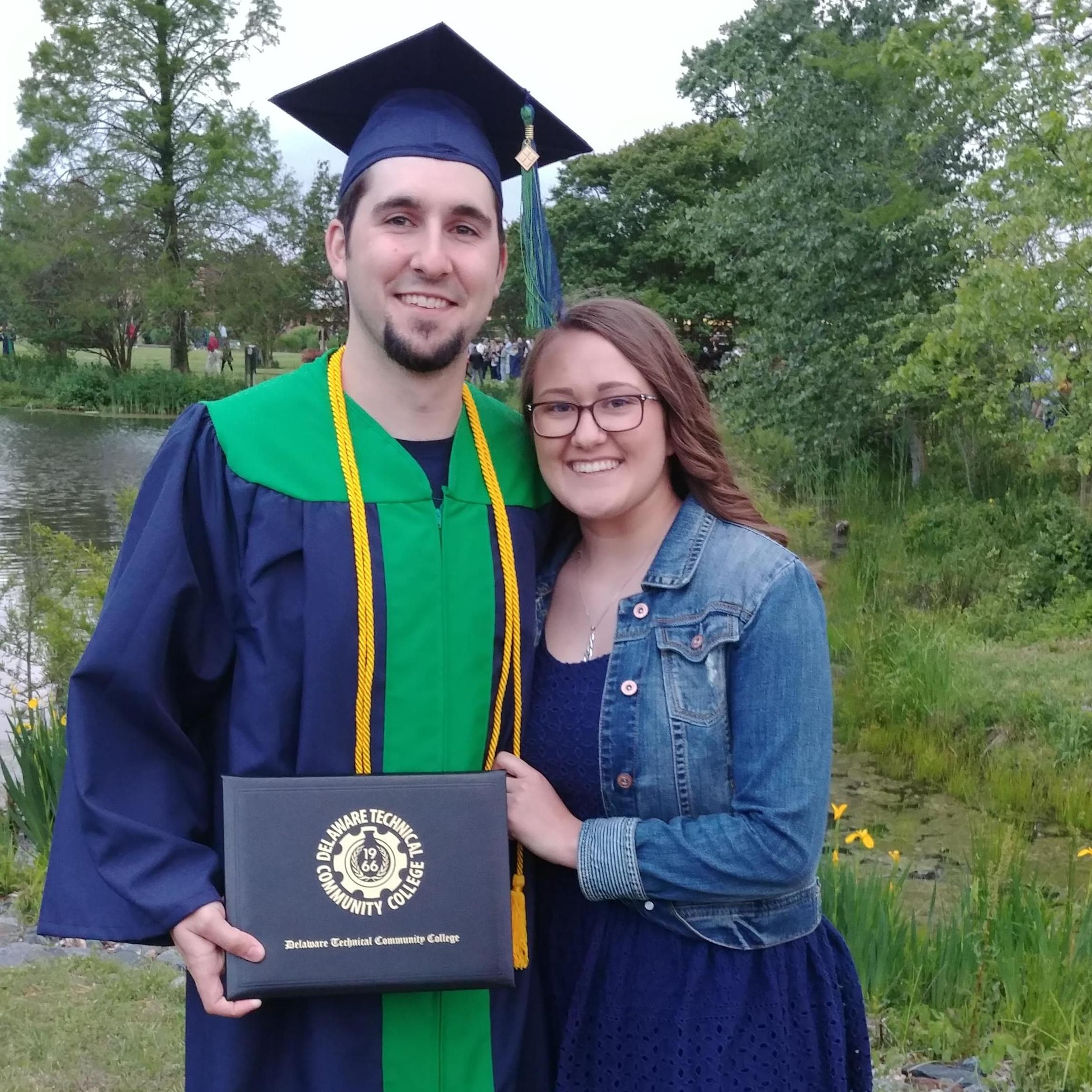 Josh's college graduation, 2019