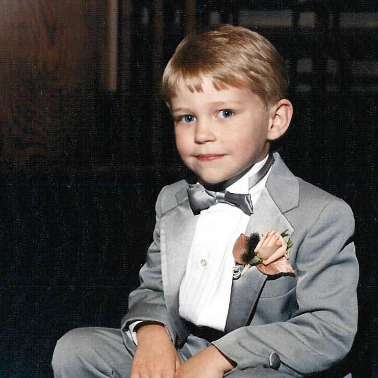 Little stud Jason already rocking the bowtie