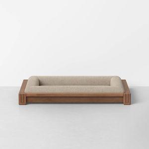 Classic Dog Bed - Walnut / Small / Dune