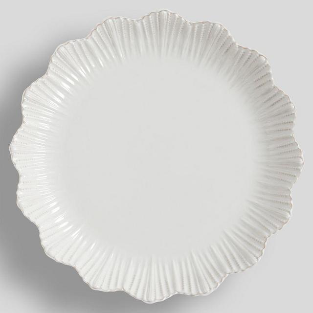 Monique Lhuillier Claudia Melamine Dinner Plates, Set of 4 - White