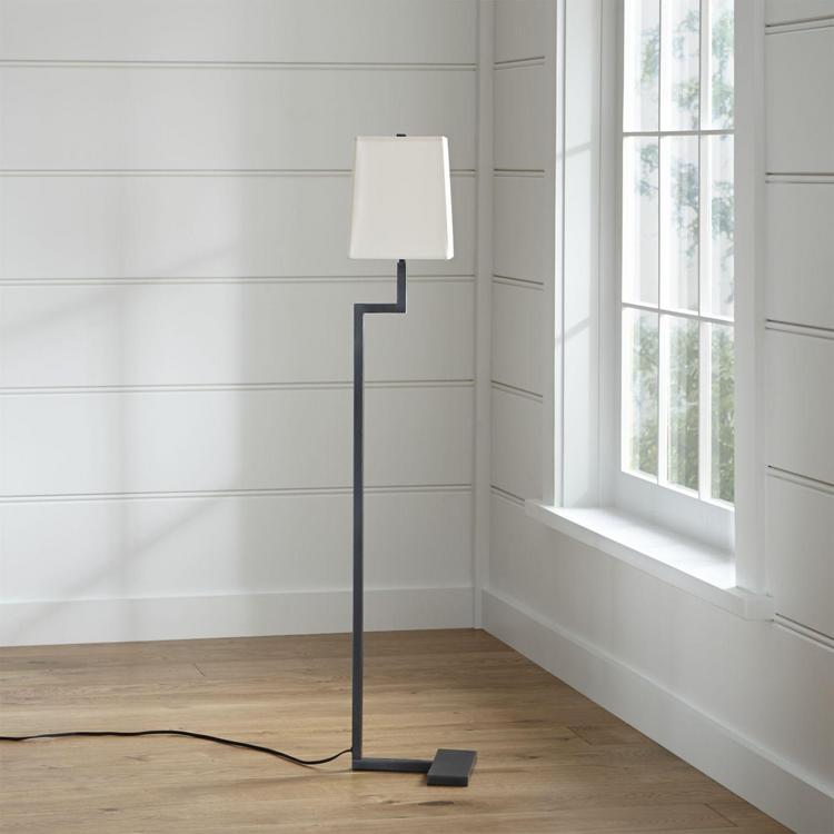 Crate And Barrel Clare Antiqued Bronze Floor Lamp Zola