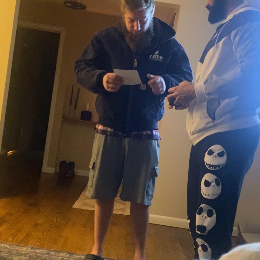 Groomsman proposal… he said yes!!