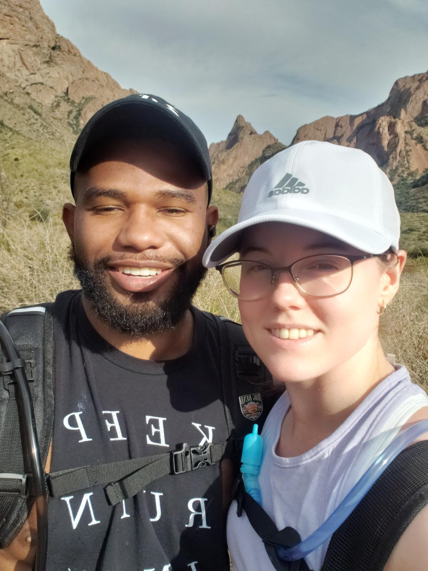 A very bright morning when we went camping with our friends at Big Bend National Park.