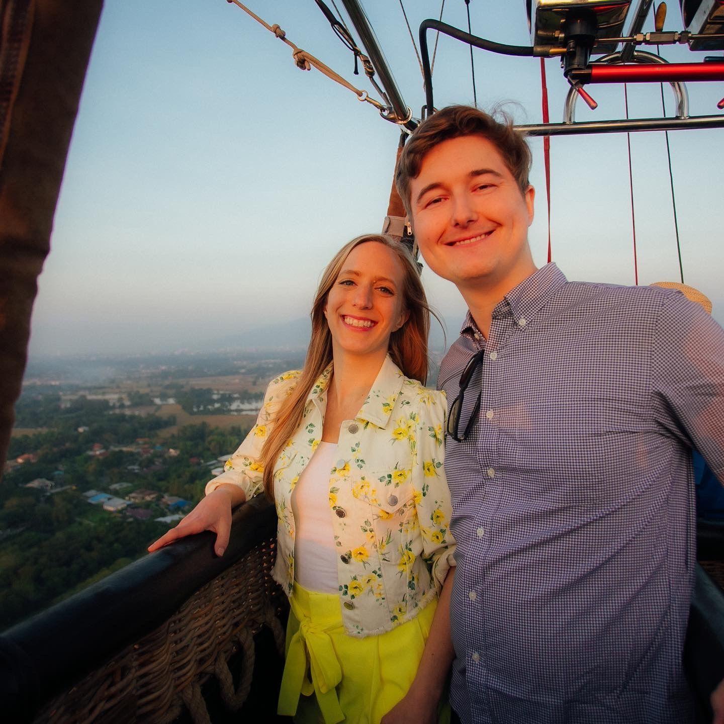 Sunrise hot air balloon, Chiang Mai, Thailand (December 2022)