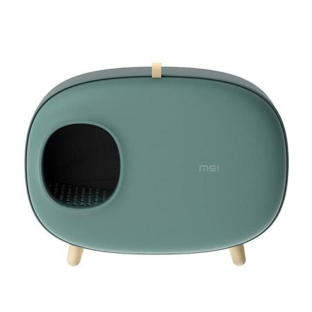 MS Cat Litter Box for Easier Handling of Cat Litter, Enclosed Design, Easy to Clean, Prevent Sand Leakage, Easy Assembly and Large Space, with Cat Litter Scoop