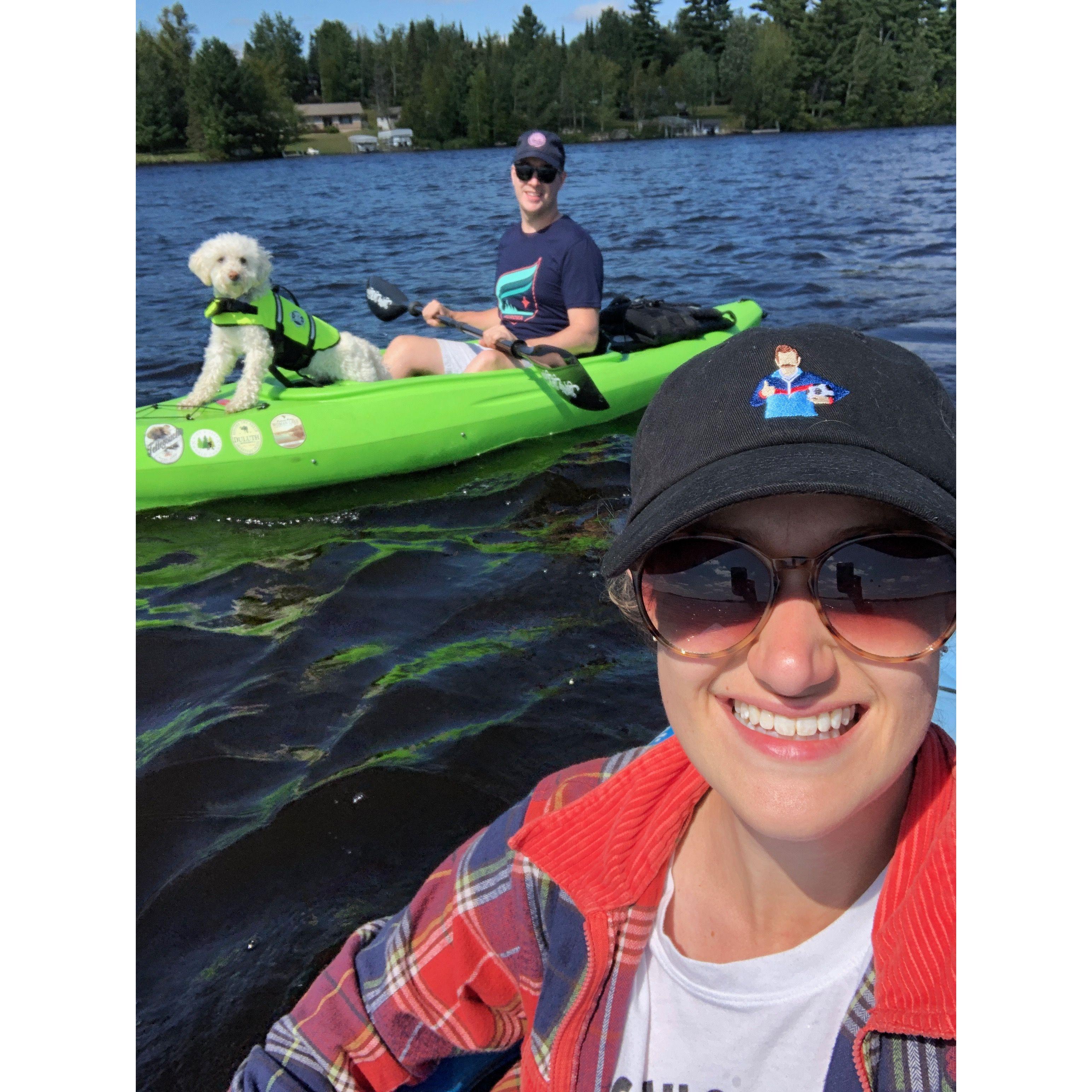 Kayaking is a summer must-do activity with Andy.