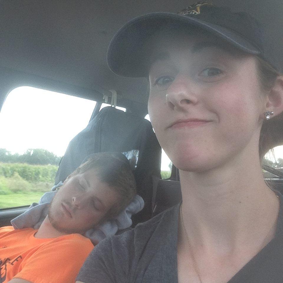 Just getting him used to that horse show life!