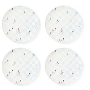 Gray Malin Ski Holiday Dinner Plates, Set Of 4