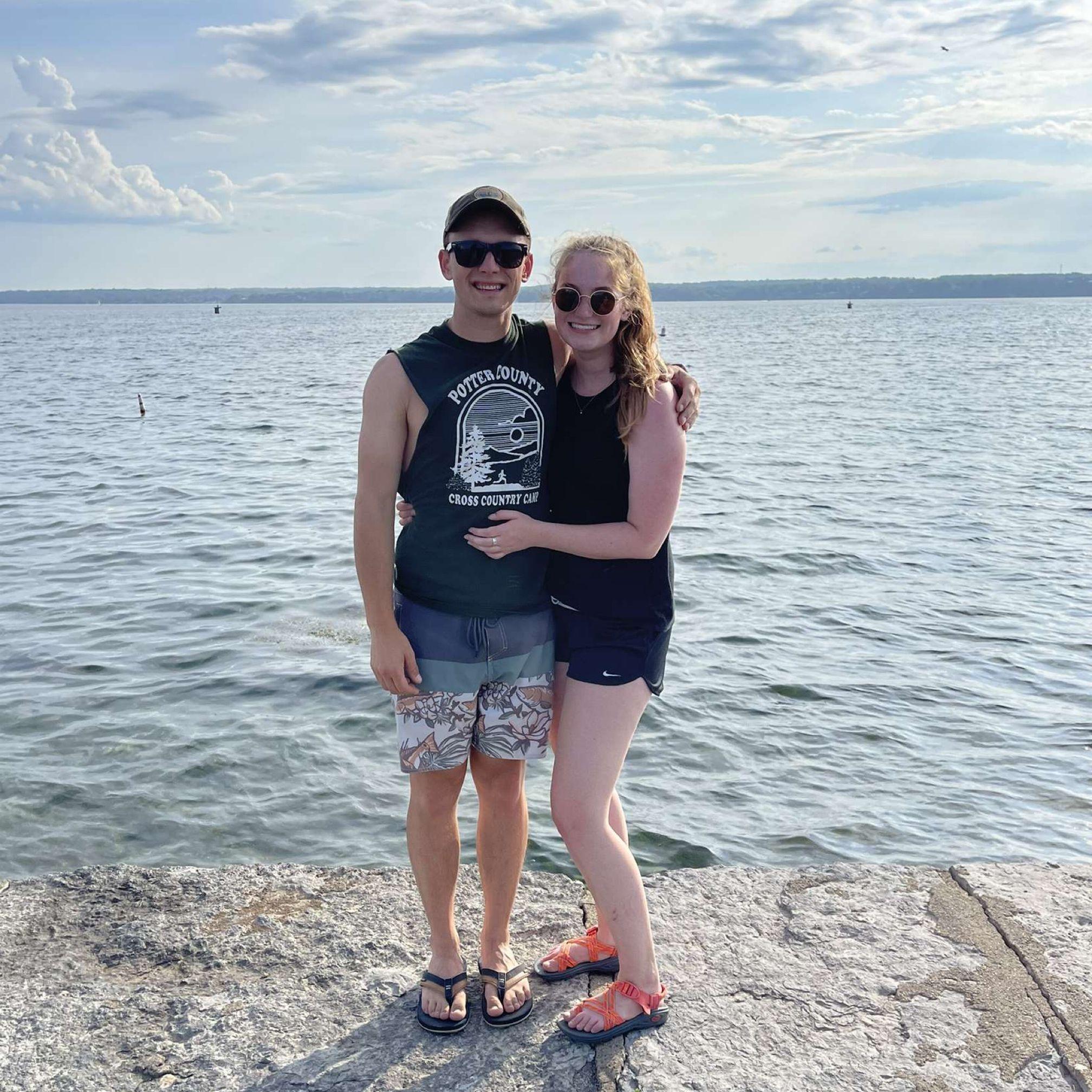 August '21 - First trip to Seneca Lake, NY together.