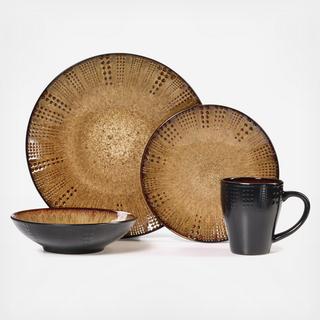 Gourmet Basics Linden 16-Piece Dinnerware Set, Service for 4