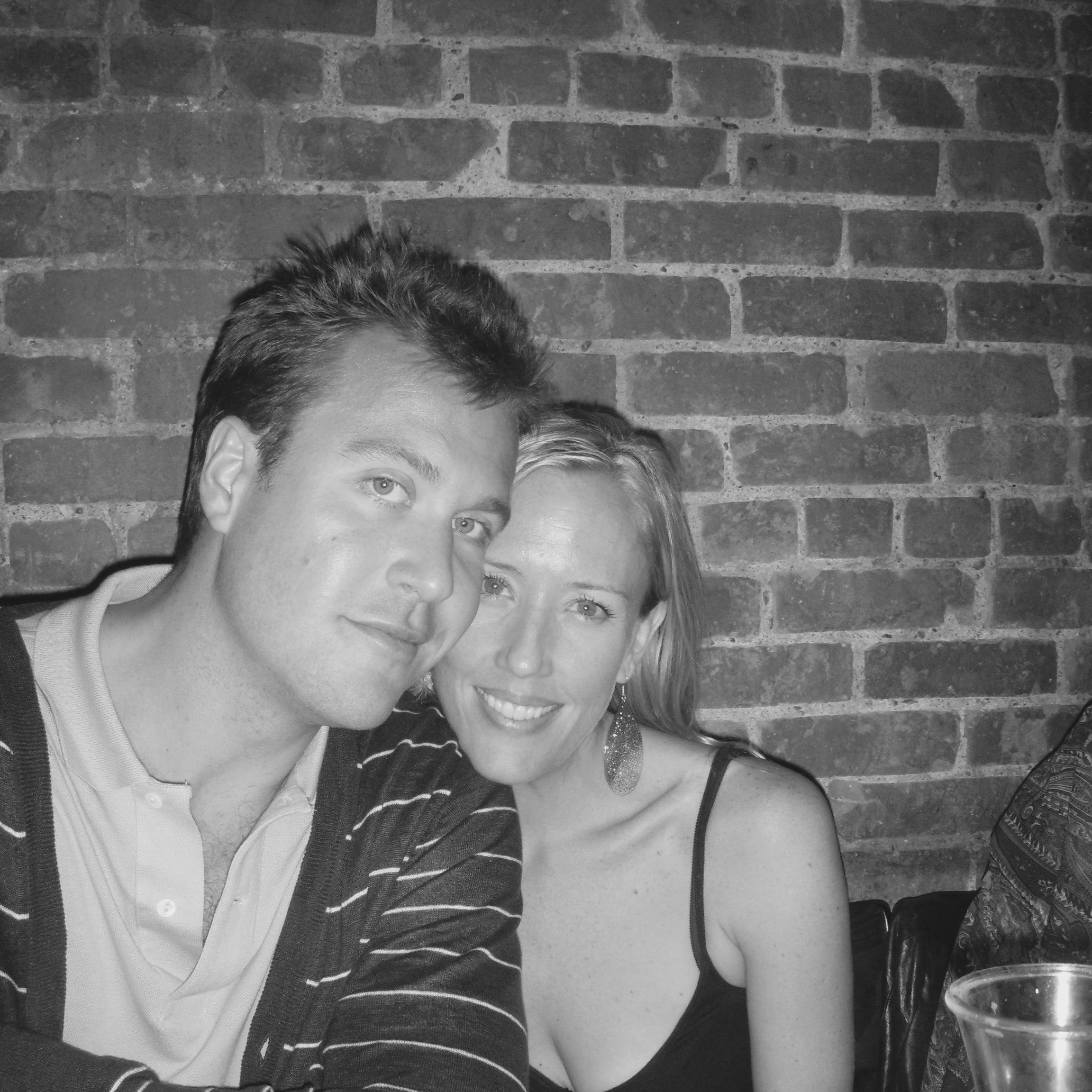 At Jen's birthday dinner in NYC circa 2009