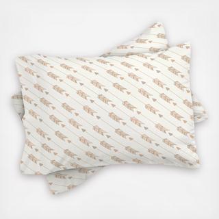 Boho Diagonal Arrows Neutral Pillow Shams