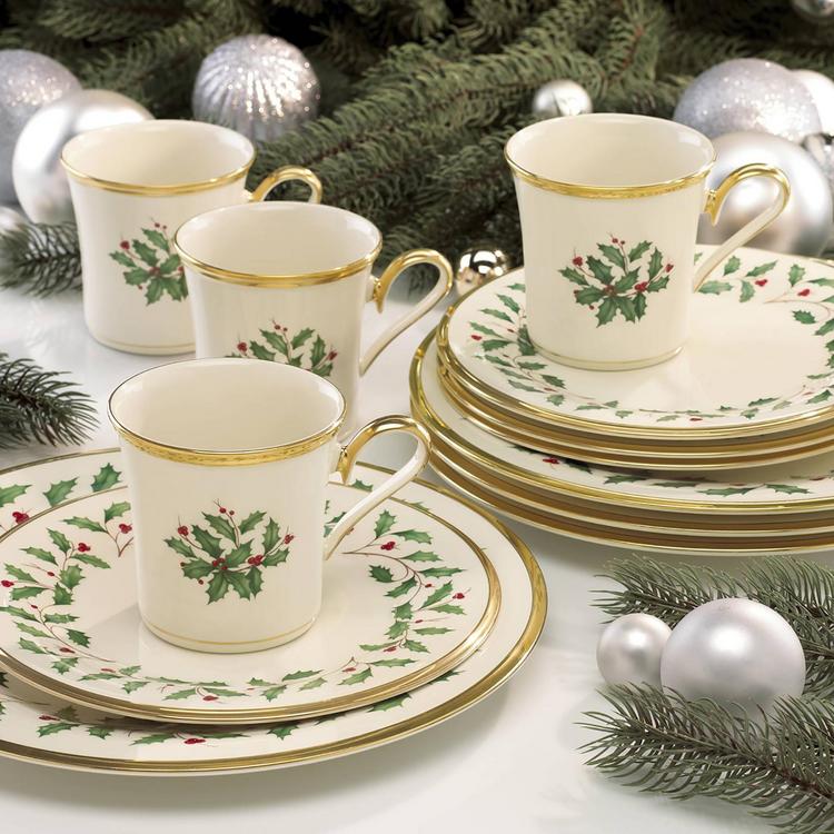 Lenox Holiday 4-Piece Highball Glass Set