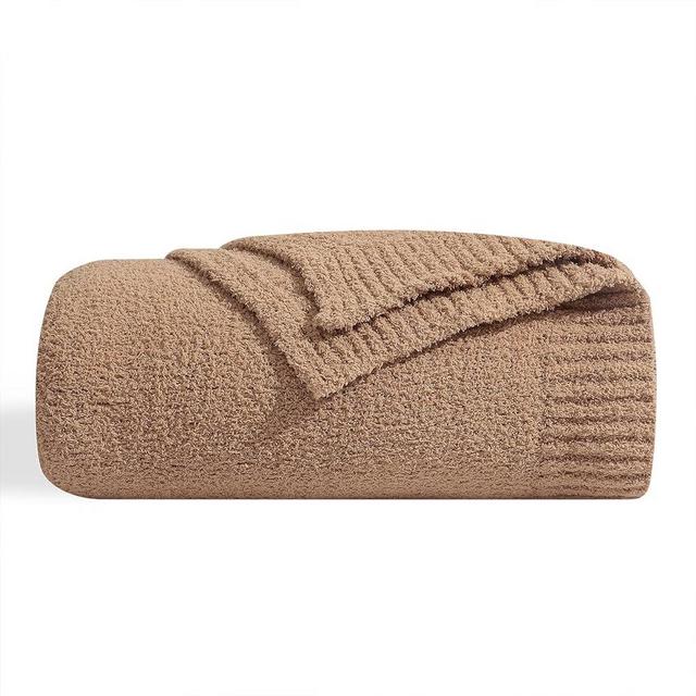 bearberry Super Soft Fluffy Throw Blanket Lightweight Cozy Warm Throw Blankets for Couch Bed Sofa All Season (Camel, 40”x50”)