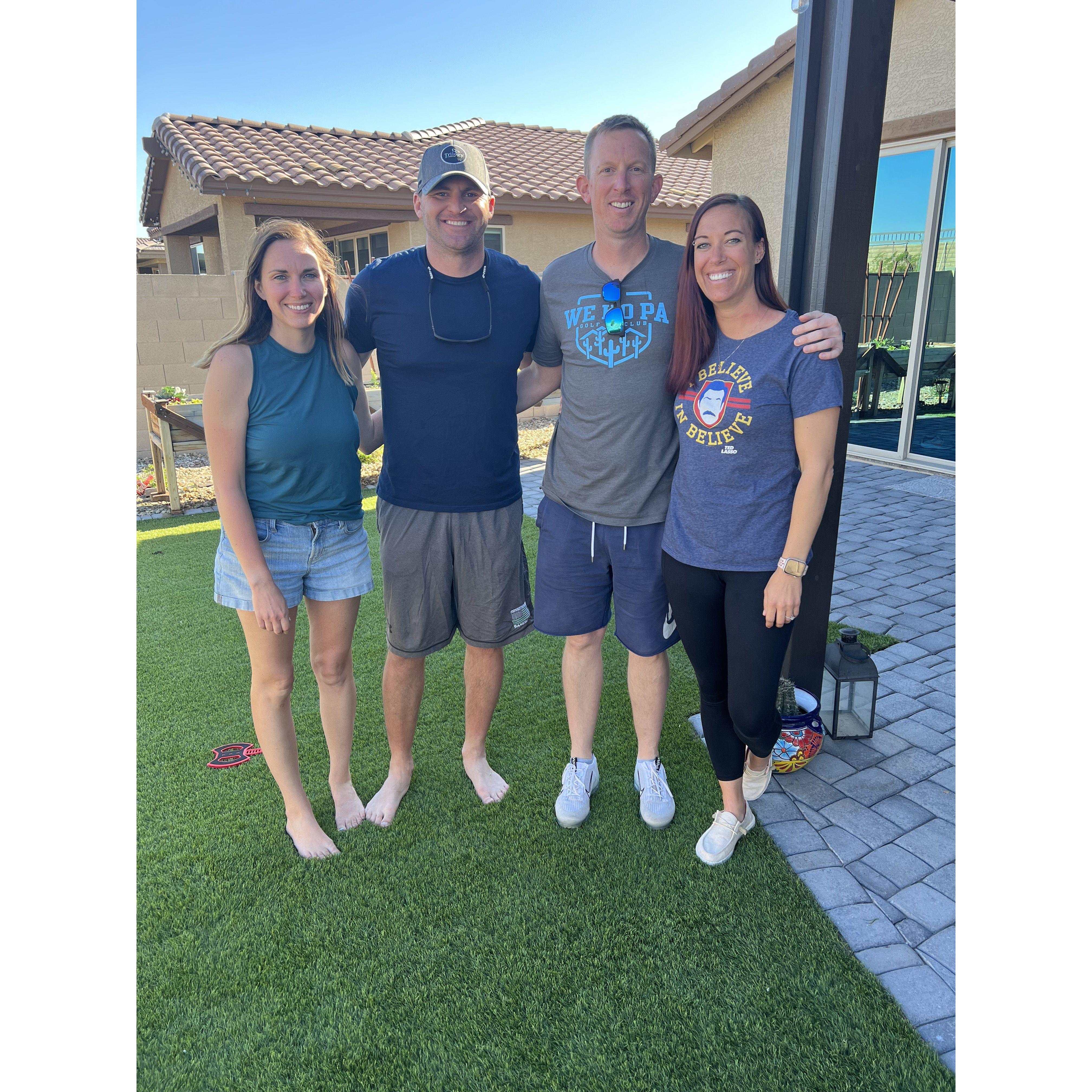 Craig's Best Man, Scott, and his wife Lindsay came to visit family in Arizona, and we were able to drive over and spend some time with them.
