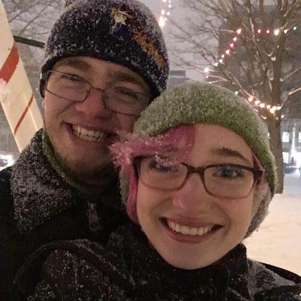 12.24.2016 - Kalamazoo, MI
Catching snowflakes in Bronson Park to celebrate Christmas and our 6 year anniversary.