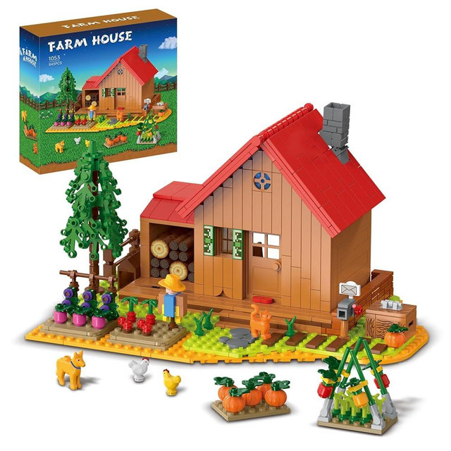 Stardew Farm House Building Kit Compatible with Lego,Valley Merch Building Set for Adults and Girls 845 pcs