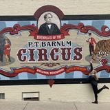 Walldog Mural #4: Birthplace of PT Barnum Circus