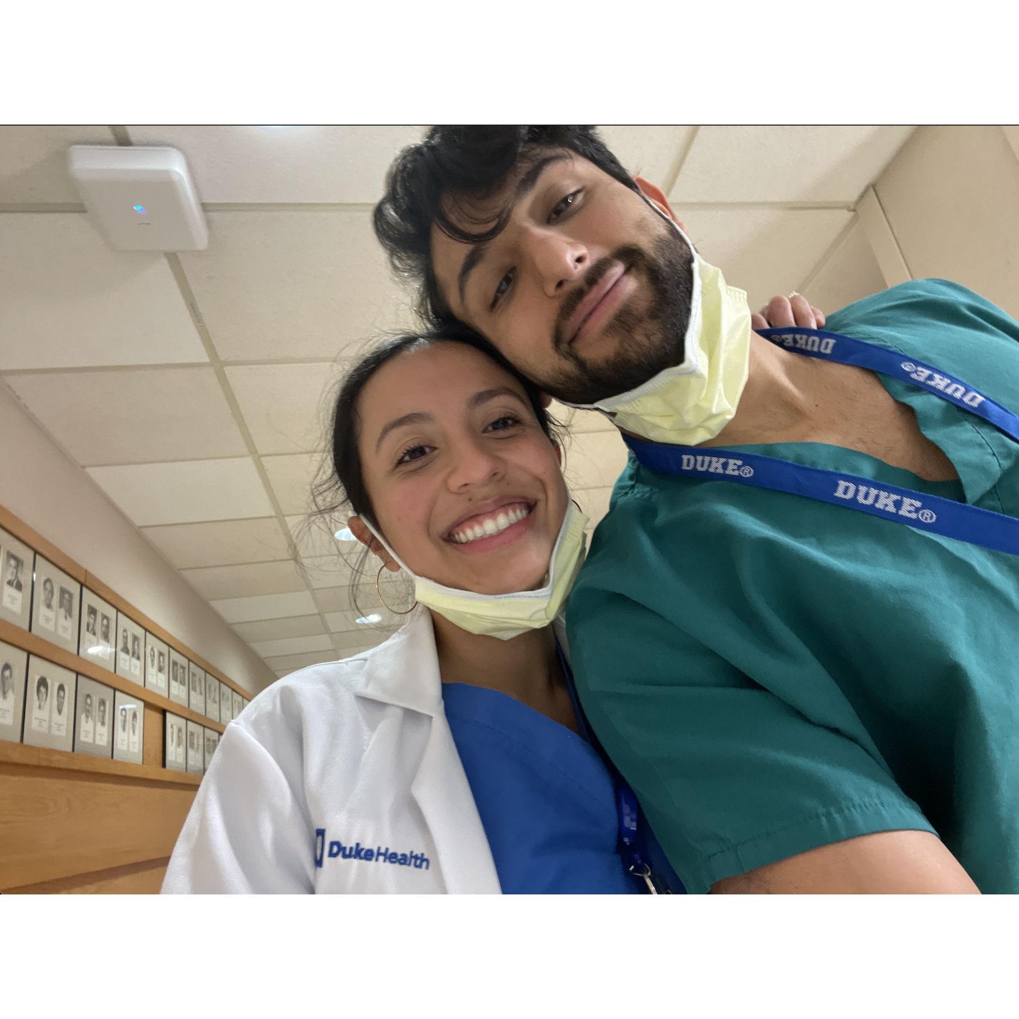 Working at Duke together!