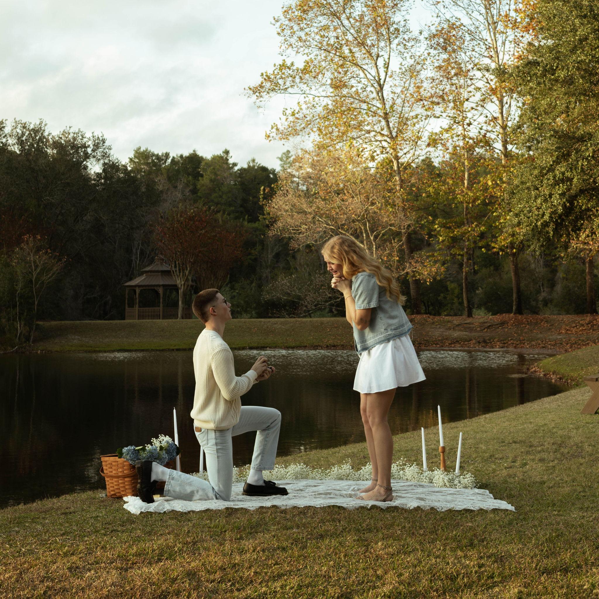 Popped the question!