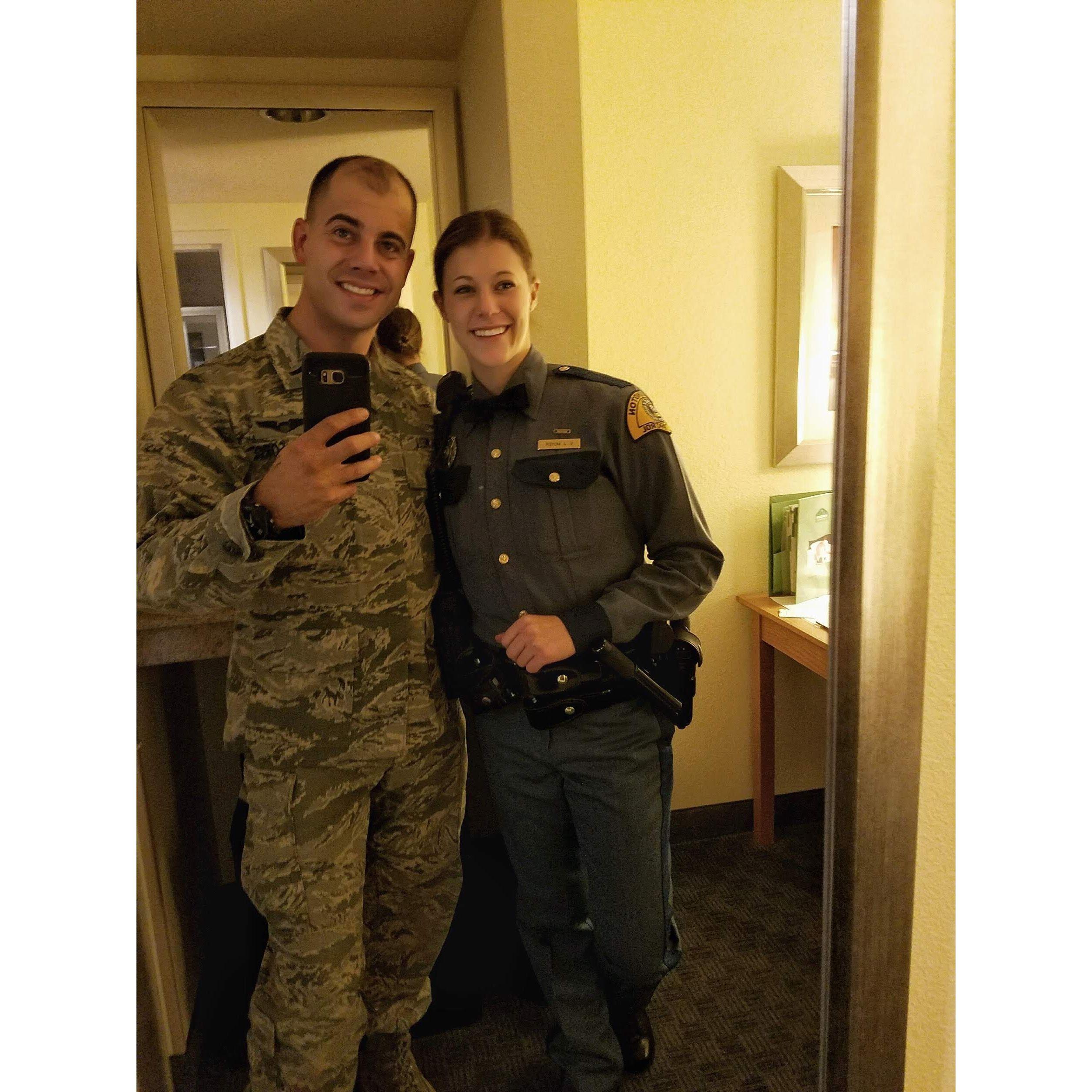 Balancing two opposite work schedules while we were both finishing up training. October 2017