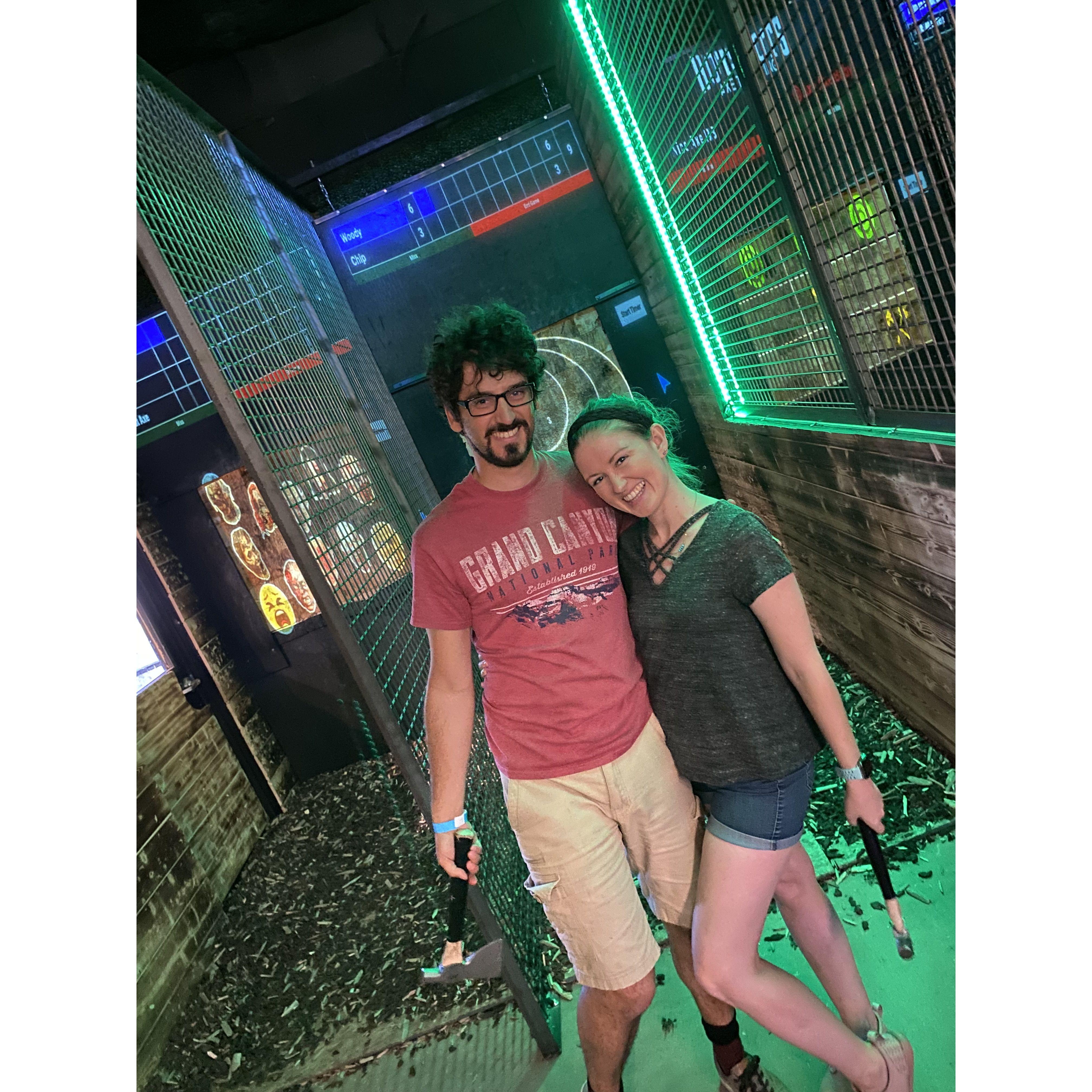 Axe throwing