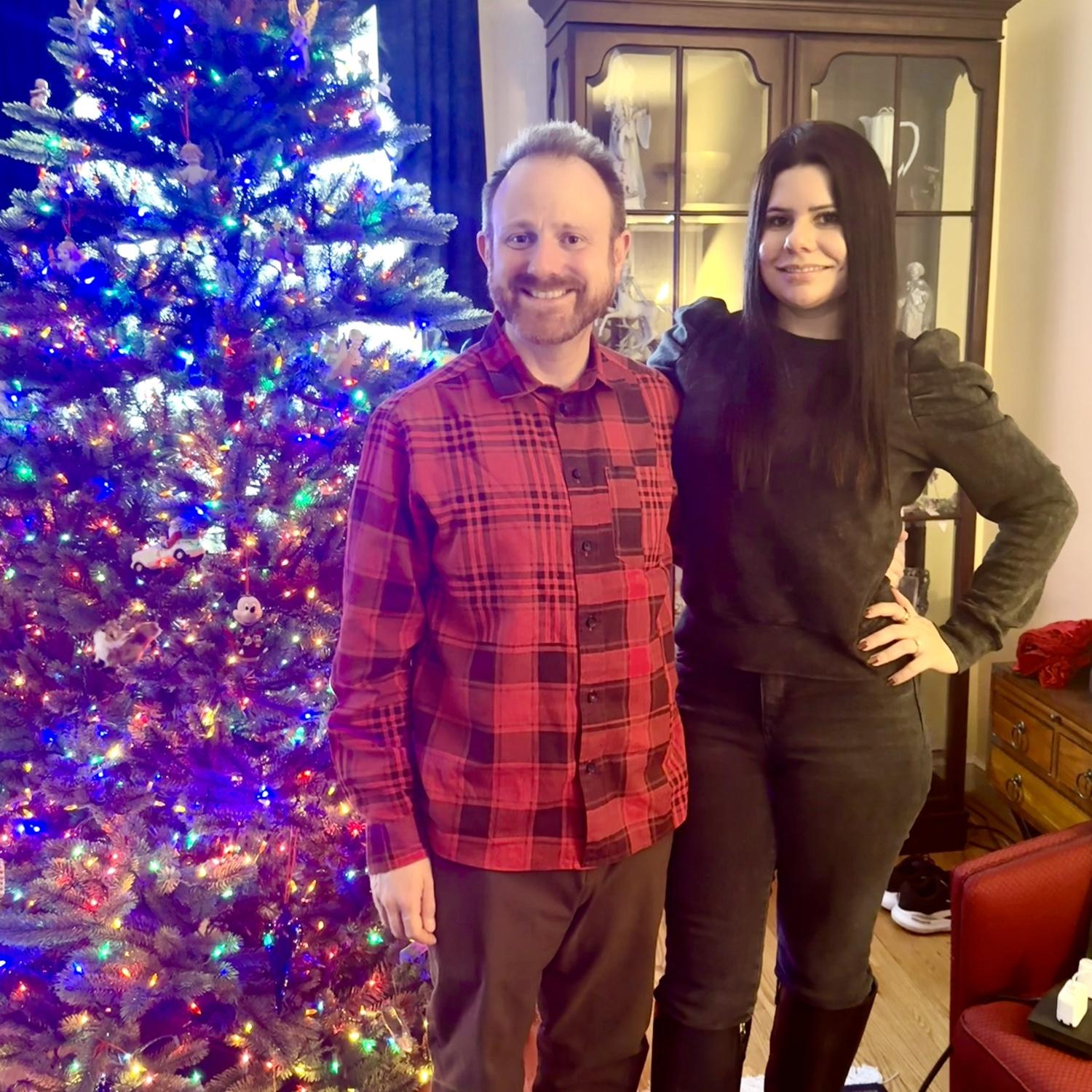 Getting the Christmas tree ready!