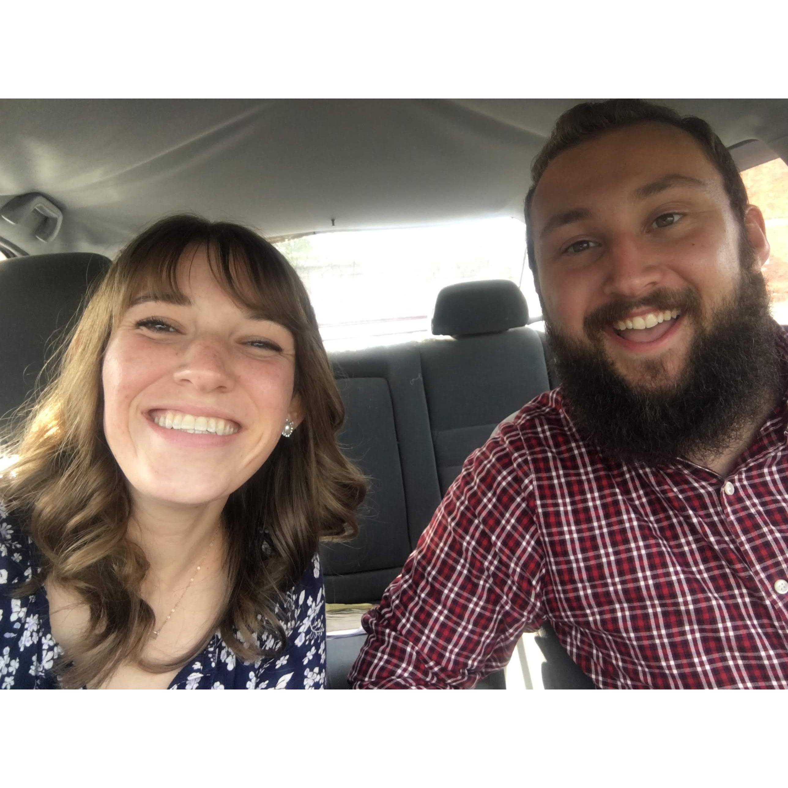 This was a day-long date in Columbus about a month after we had started dating, and it was the first time Ray held my hand!