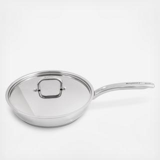 Belly Shape Stainless Steel Skillet with Lid