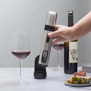 Stainless Steel 3-in-1 Open & Preserve Electric Corkscrew