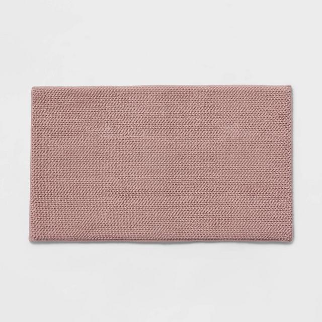 20x34 Performance Plus Cotton Memory Foam Bath Rug Mauve - Threshold™