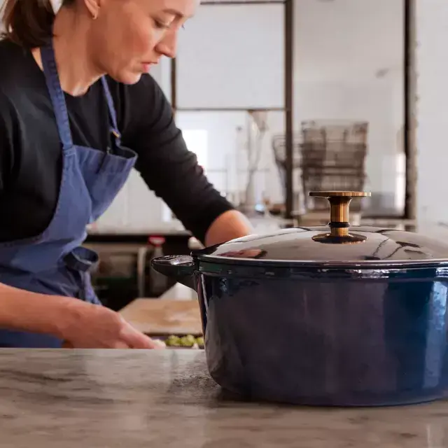 The Hand-Enameled Dutch Oven