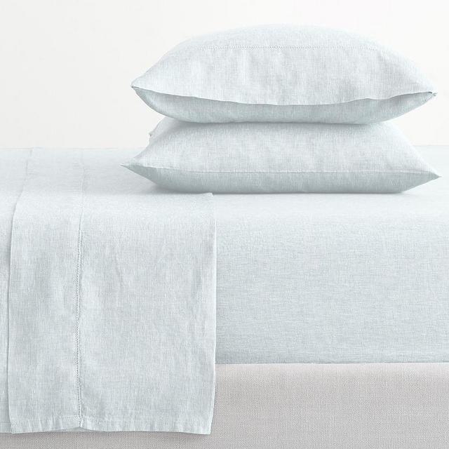 Blue Frost Belgian Flax Linen Sheet Set, King