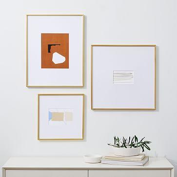 West Elm Brass Metal Gallery Frames - 8 x 10