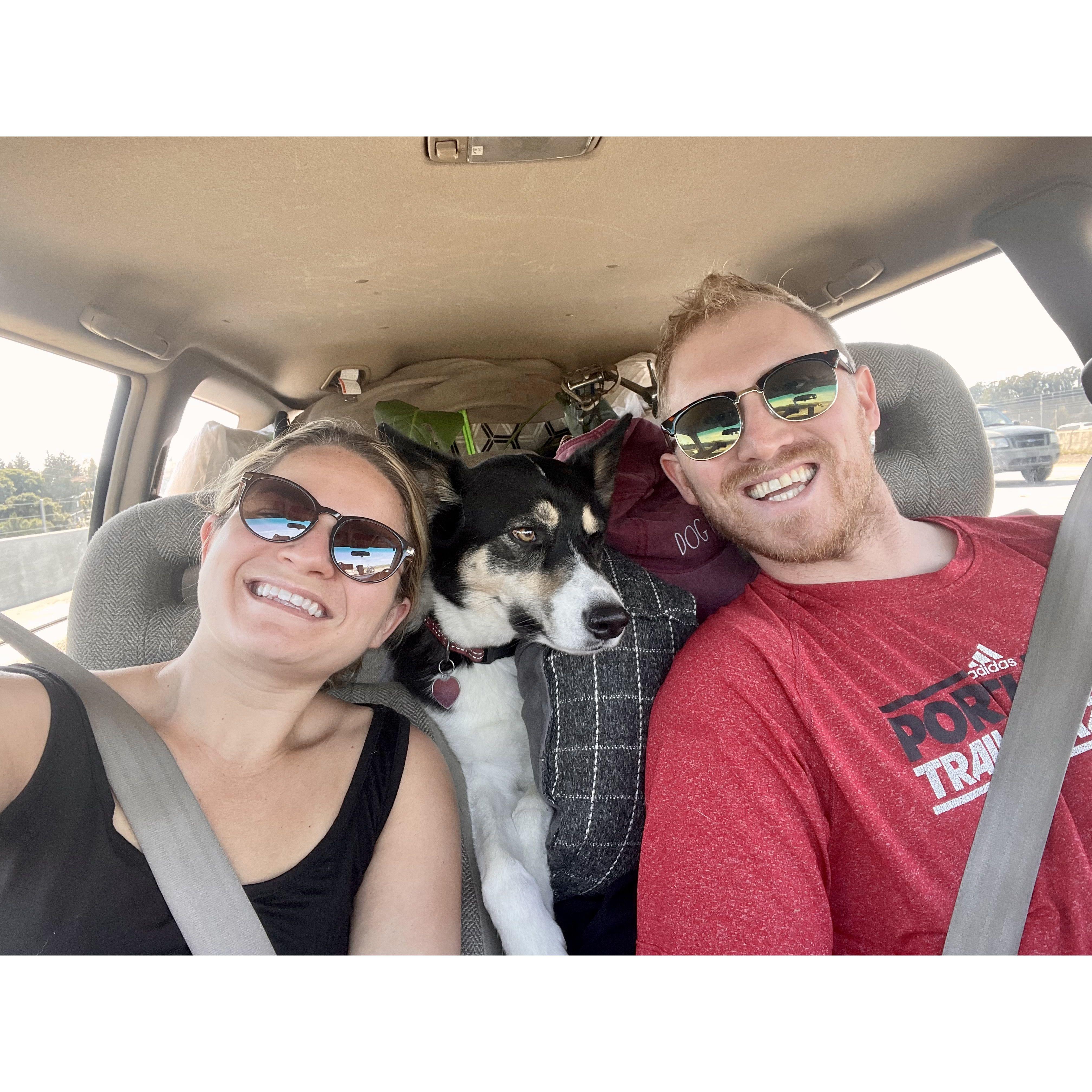 Moved from San Francisco to Philadelphia in 2021 and brought our Kali girl with us