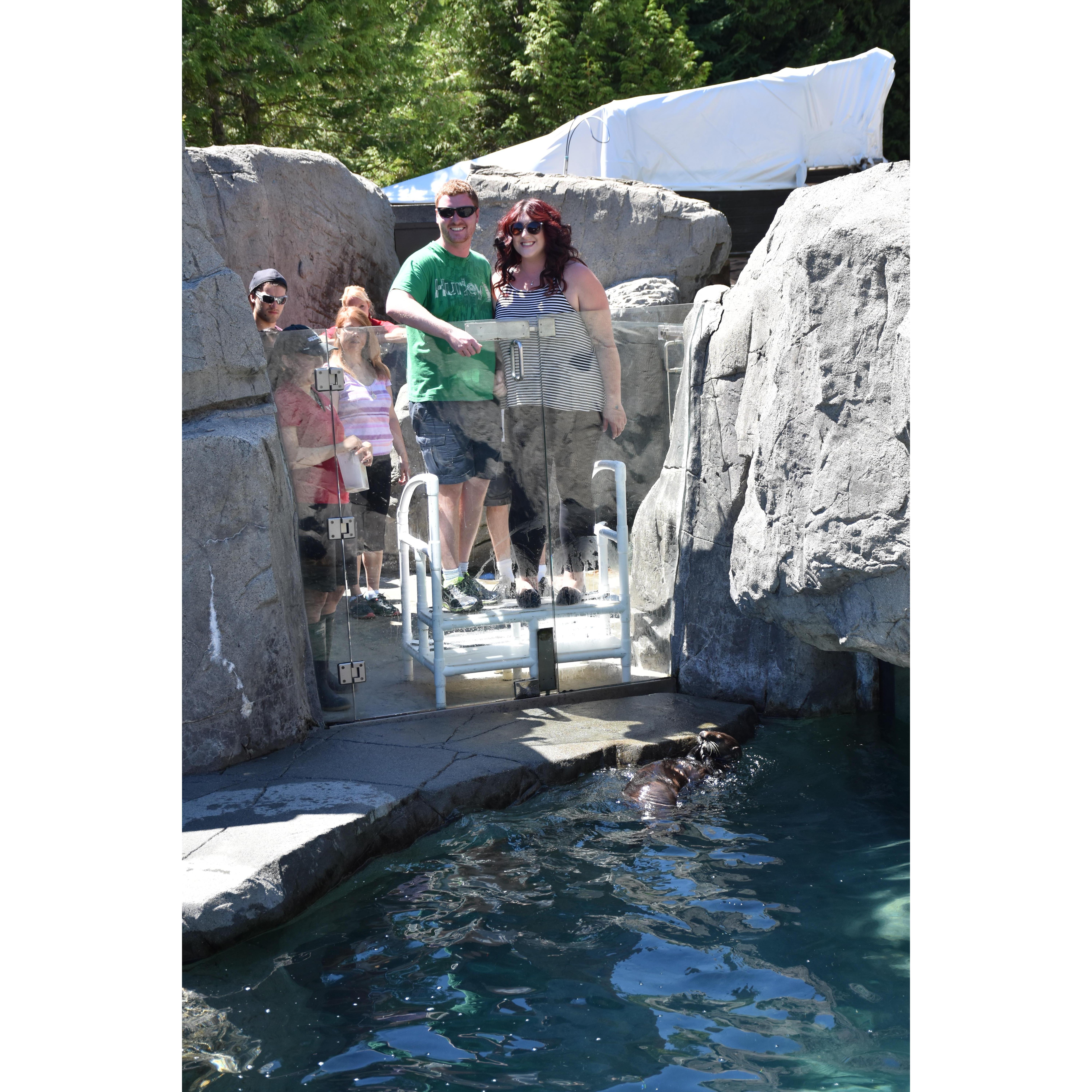 We took an exclusive otter tour at the Vancouver Aquarium and then got to feed baby otters <3<3<3<3