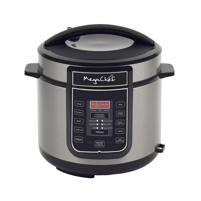 Megachef 6 Quart Digital Pressure Cooker with 14 Pre-set Multi-Function Features