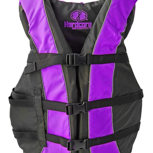 Hardcore Life Jacket Paddle Vest; Coast Guard Approved Type III PFD Life Vest Flotation Device; Jet ski, Wakeboard, Kayak; Ideal Extra Life Jacket for Your Pontoon Boat