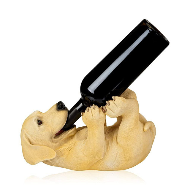 True Playful Pup Wine Bottle Holder, Set of 1