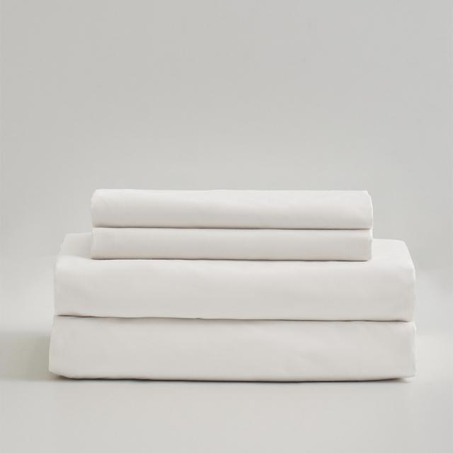 Classic Organic Percale Sheet Set - Queen - White
